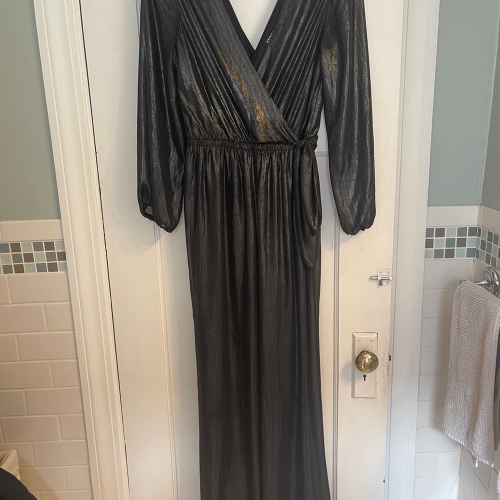 Express Black Long Sleeve Jumpsuit